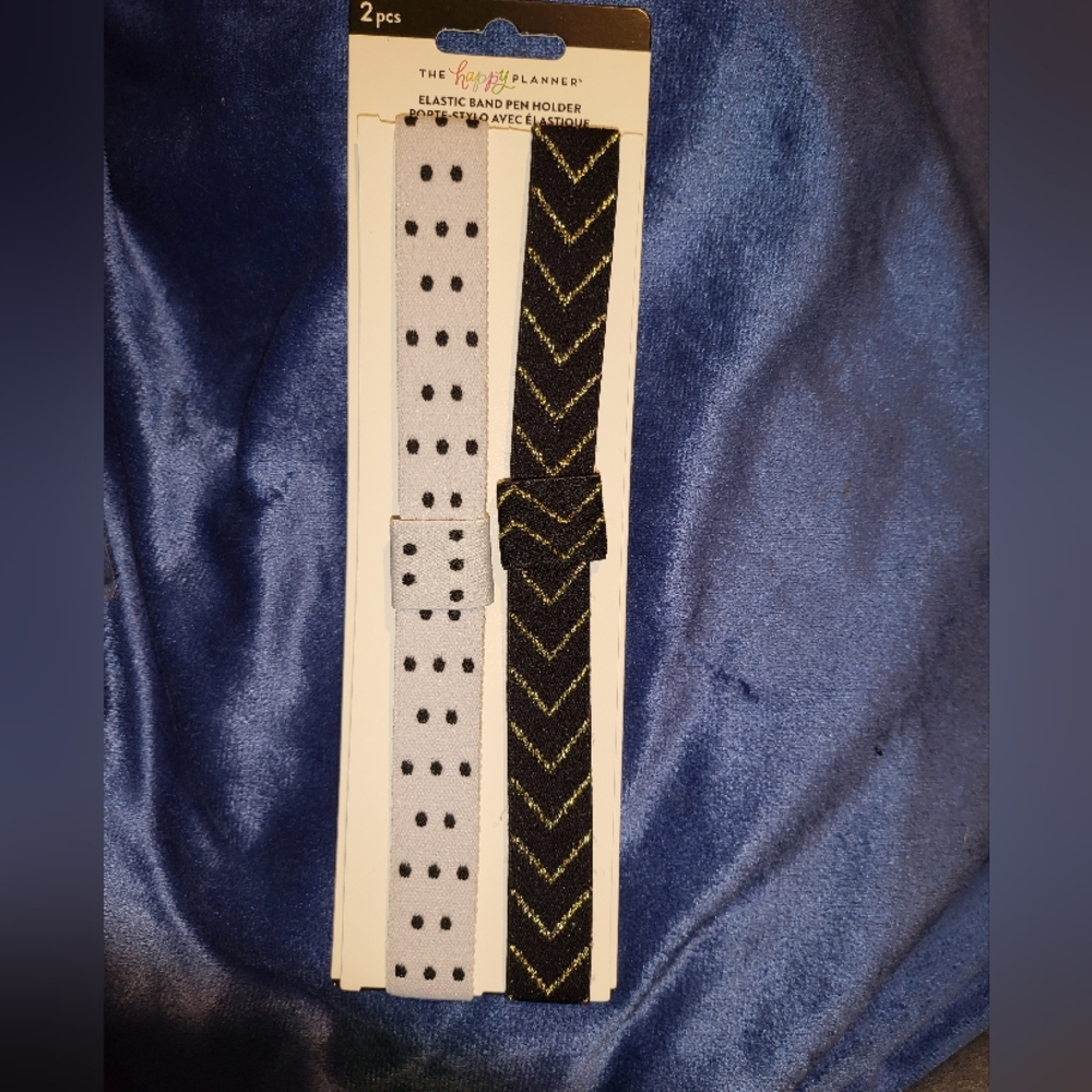 Happy Planner Elastic Band Pen Holder -B&W Neutral